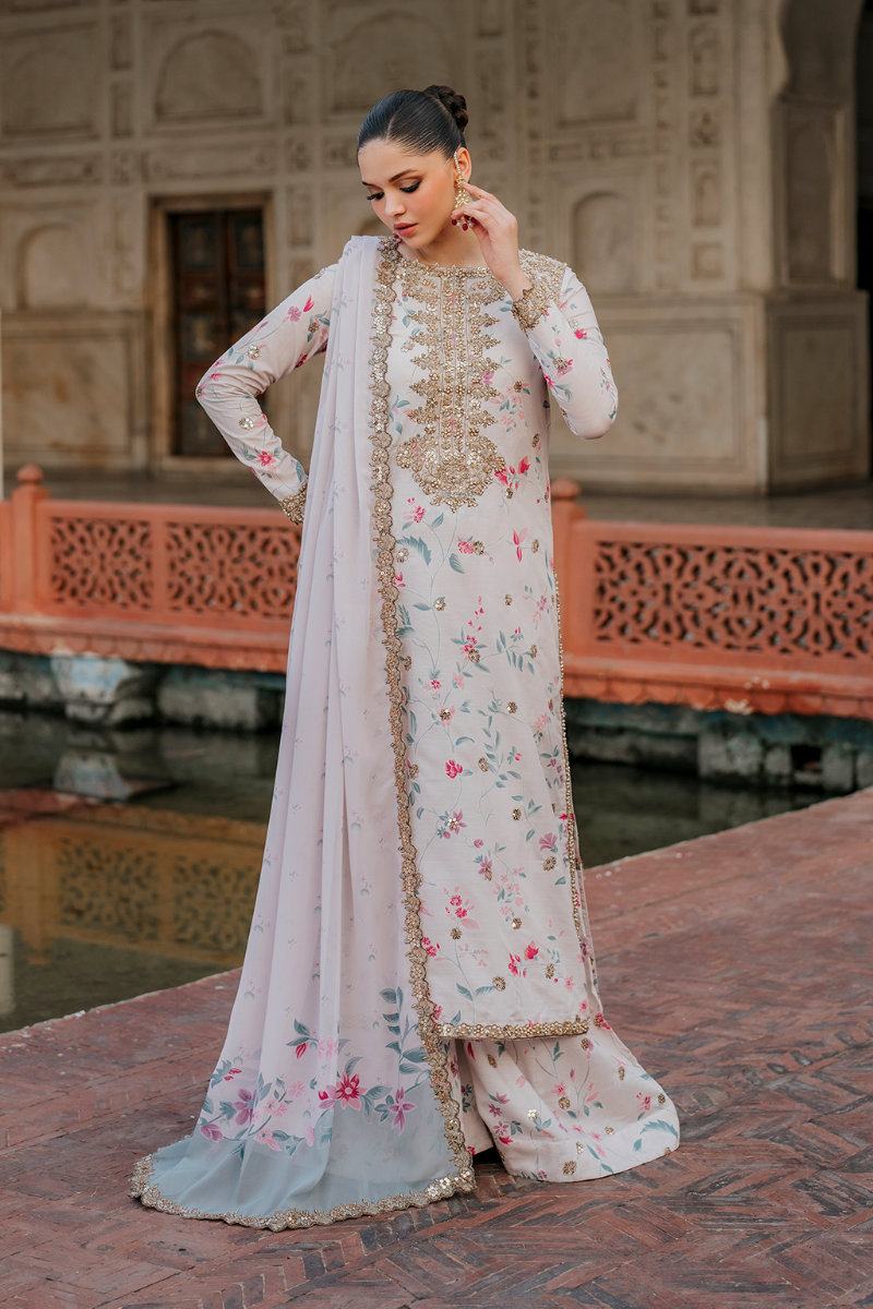 Master Quality Embroidered Lawn Suit with Digital Printed Chiffon Dupata