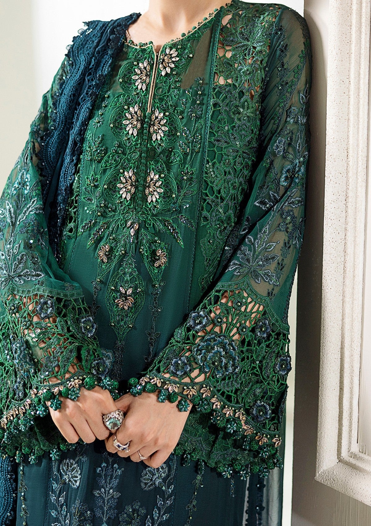 Maria B Chiffon Collection 2025 | Luxury Tie & Dye Embroidered 3-Piece Suit