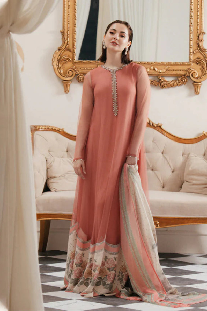 04-Piece stitched Embroidered Silk Suit Ready To Wear