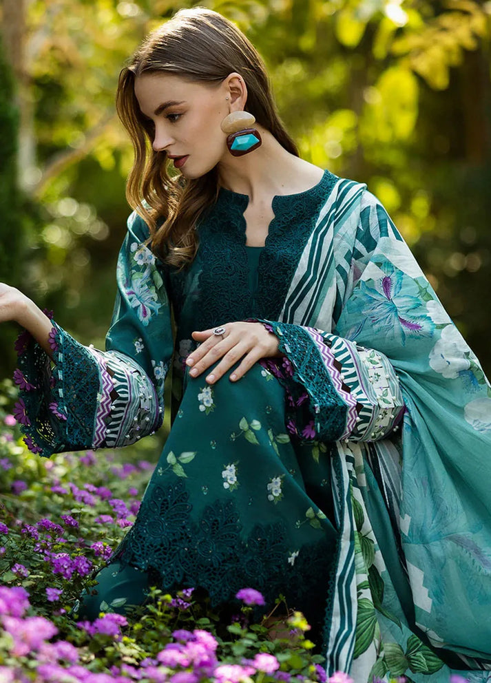 DIGITAL PRINTED WITH CHICKENKARI LAWN & EMBROIDERED WORK | 3-PIECE SUIT