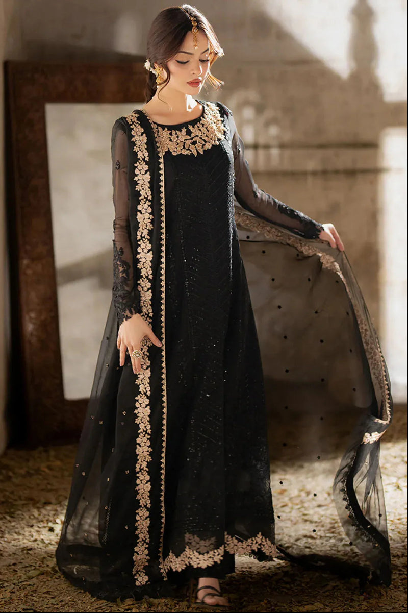 CHIFFON EMBROIDERED STITCHED Suit