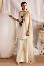 3 Piece Stitched  Silk  suit - Ready to Wear