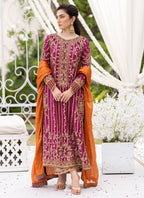03-Piece Chiffon Suit With Embroidery | Ready To Wear