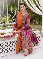 03-Piece Chiffon Suit With Embroidery | Ready To Wear