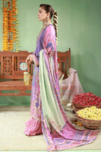 Purple & Pink 03-Piece Embroidered Lawn Suit | Ready To Wear