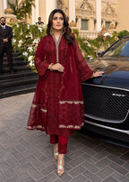 Embroidered Chiffon Suit