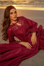 3-Piece Lawn Fully Embroidered Dress Ready To Wear