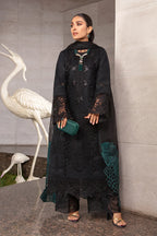 Midnight Emerald - Luxury Cotton Suit With Embroidery | Ready To Wear