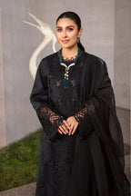 Midnight Emerald - Luxury Cotton Suit With Embroidery | Ready To Wear