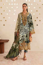 03-Piece Printed Lawn Suit With Chiffon Dupatta | Ready To Wear