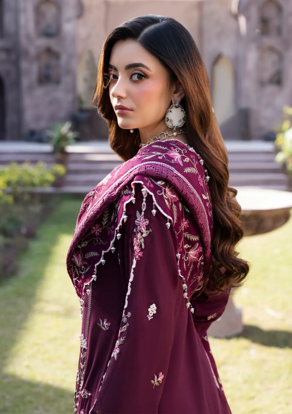 03-Piece Heavy Embroidered Suit  | Ready To Wear