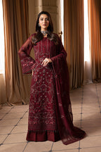 3-Piece Ciffon Dress With Heavy Embroidered