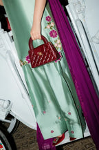 03-Piece Embroidered Silk Suit With | Ready To Wear