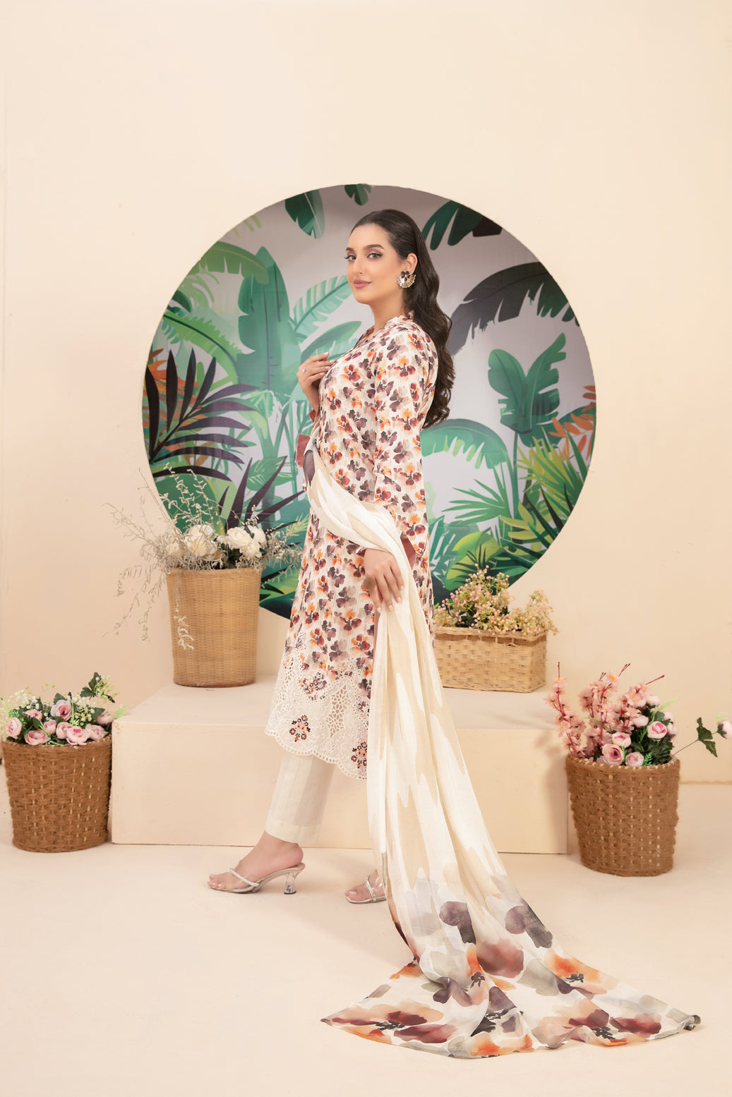 3 Piece Stitched suit Buhaisa by Tawakkal Fabrics –