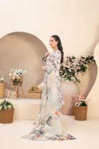 3 Piece Stitched Lawn suit  Buhaisa  By Tawakkal Fabrics