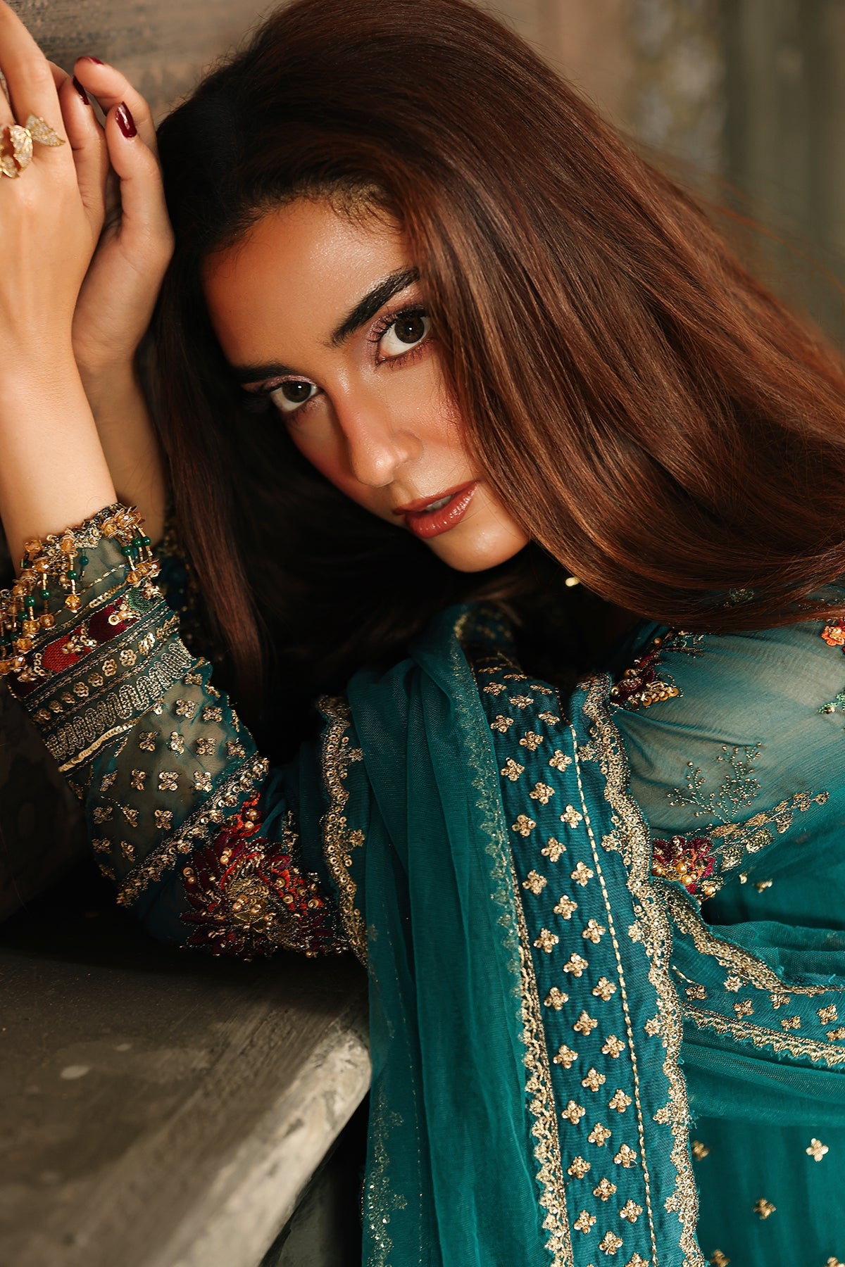 3 Piece Stitched Chiffon Suit - Ready  to Wear