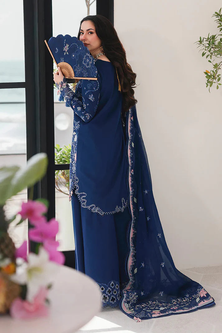03-Piece Embroidered Cotton Suit With Chiffon Dupatta | Ready To Wear