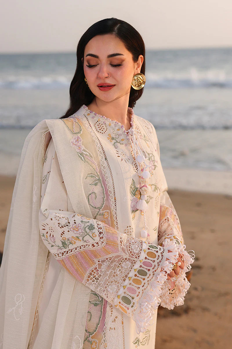 03-Piece Cotton Suit With Chikankari Embroidery | Ready To Wear