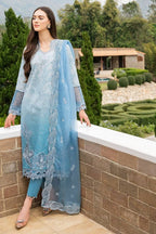 Luxury stitched Lawn Suit with Embroidered Organza Dupatta