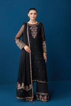 03-Piece Chiffon Suit With Embroidery | Ready To Wear