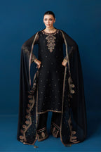 03-Piece Chiffon Suit With Embroidery | Ready To Wear