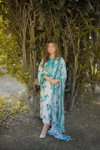 Premimum Lawn Embroidered 3 Piece Suit RTW