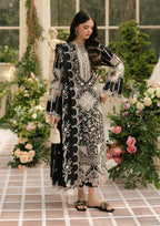 03-Piece Fully Embroidered Luxury Chikankari Lawn - Ready To Wear