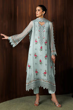 03-Piece Embroidered Chiffon Suit With Malai Trouser | Ready To Wear
