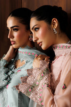 03-Piece Embroidered Chiffon Suit With Malai Trouser | Ready To Wear