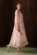 03-Piece Embroidered Chiffon Suit With Malai Trouser | Ready To Wear