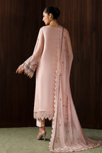 03-Piece Embroidered Chiffon Suit With Malai Trouser | Ready To Wear