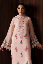 03-Piece Embroidered Chiffon Suit With Malai Trouser | Ready To Wear