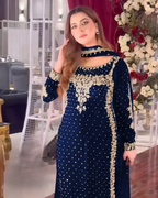3 Piece Stitched Velvet suit - Ready to Wear