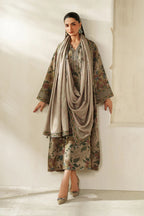 BAROUQE Shifli Work 4 SIDE APLIK DUPATTA LAWN SUIT READY TO WEAR