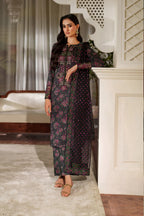 03-Piece Embroidered Printed Lawn With Embroidered Chiffon Dupatta - Ready To Wear