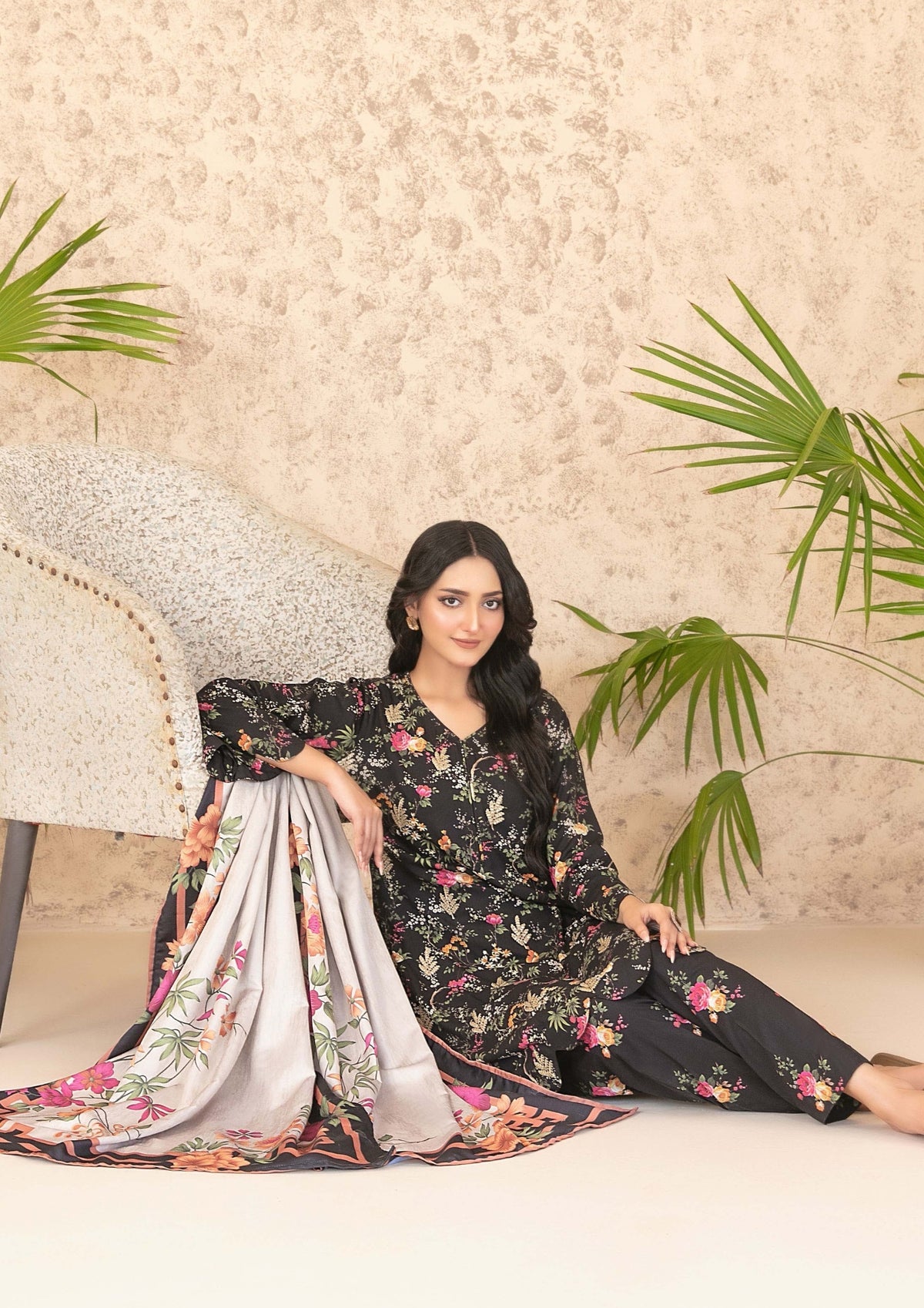 3-Piece stitched Digital Printed Staple Fabric Collection