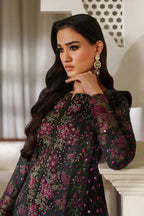 03-Piece Embroidered Printed Lawn With Embroidered Chiffon Dupatta - Ready To Wear