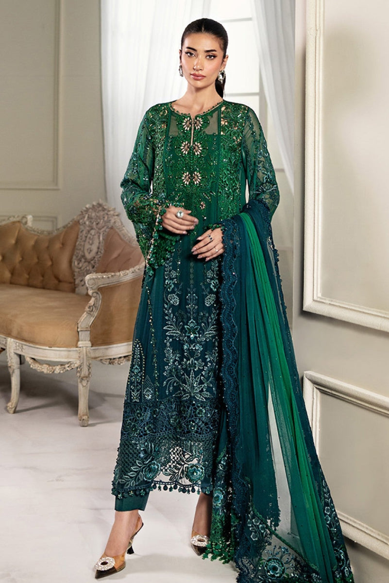 Maria B Chiffon Collection 2025 | Luxury Tie & Dye Embroidered 3-Piece Suit
