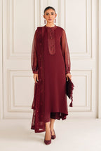 3  Piece Stitched  Chiffon Suit - Ready to Wear