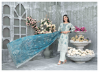03-Piece Stitched Luxury Embroidered Lawn Suit Ready To Wear