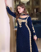 3 Piece Stitched Velvet suit - Ready to Wear