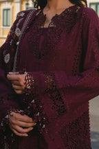 03-Piece Embroidered Lawn Suit With Net Dupatta | Ready To Wear
