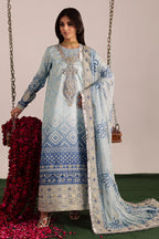 3 Piece  Stitched Lawn  suit - Ready  to Wear