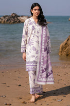 03-Piece Printed Lawn Suit - Ready To Wear