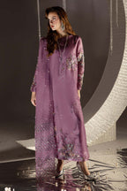 03-Piece Embroidered Cotton Suit With Organza Dupatta | Ready To Wear
