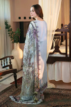 3PCS Fully Heavy Embroidered Lawn Dress With Digital Print Dupatta