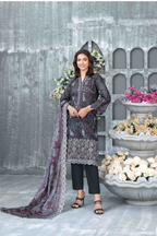 Featuring an Elegant Embroidered Lawn Dupatta
