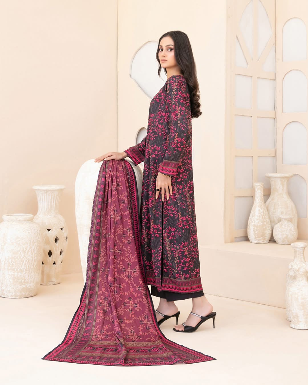 3-Piece stitched Digital Printed Staple