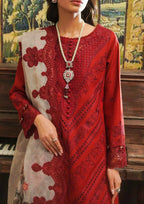03-Piece Law Suit With Heavy Chikankari Embroidery | Ready To Wear