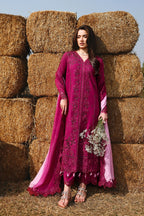 03-Piece Embroidered Lawn Suit With Chiffon Dupatta | Ready To Wear